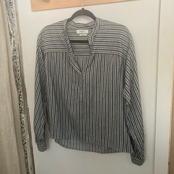 Étoile by Isabel Marant cotton stripe blouse sz S - Picture 8 of 16